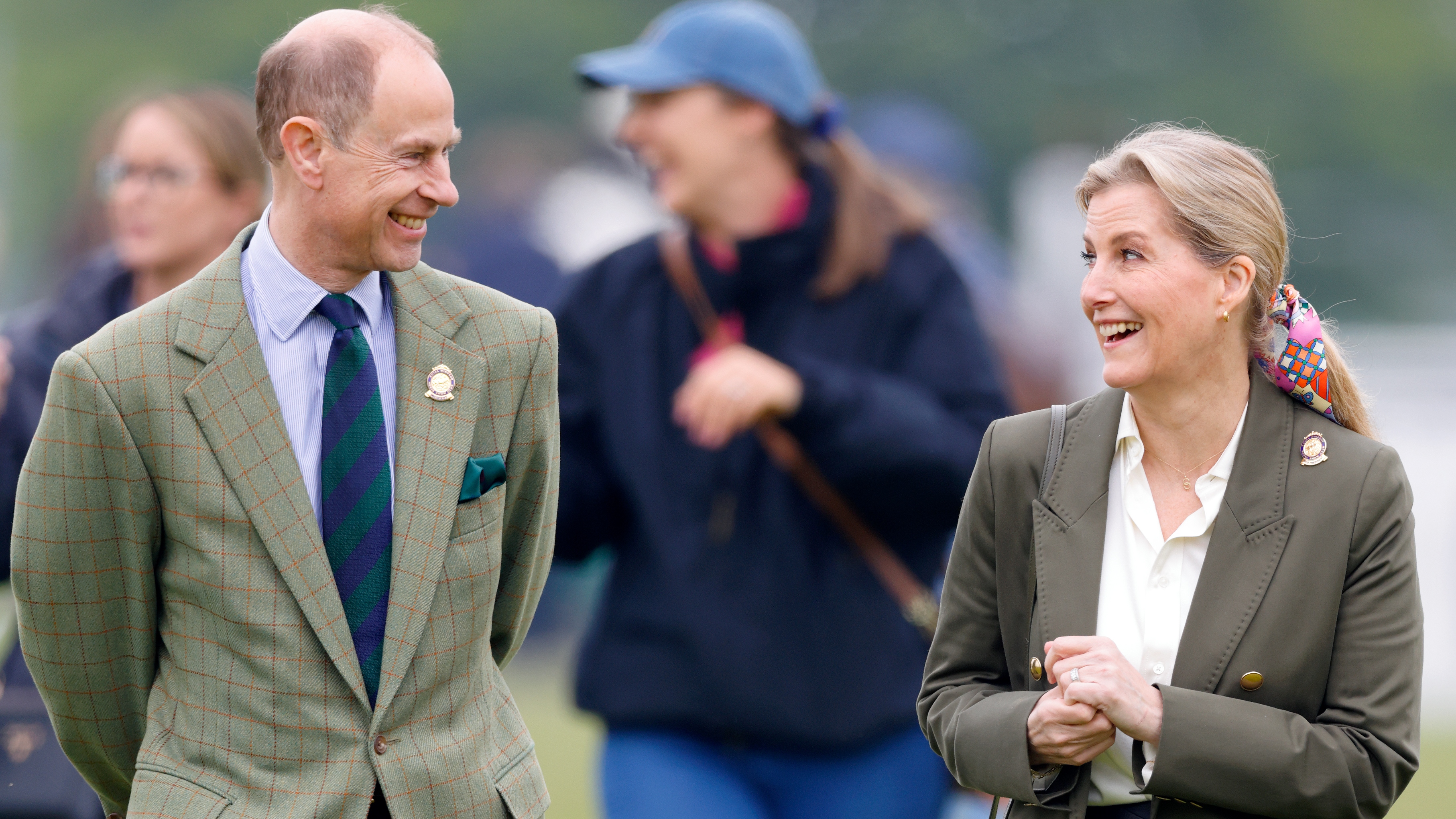 Princ Edward, vévoda z Edinburghu a Sophie, vévodkyně z Edinburghu, se účastní druhého dne Royal Windsor Horse Show 2024