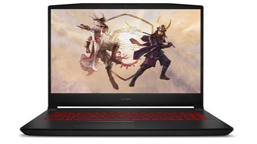 MSI Gaming laptop on a white background