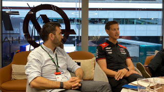 Ante Pamuković, Chief Revenue Officer at Infobip (left), and Michael Heath, Senior Fan Engagement & CRM Manager at TGR Haas F1 Team (right)
