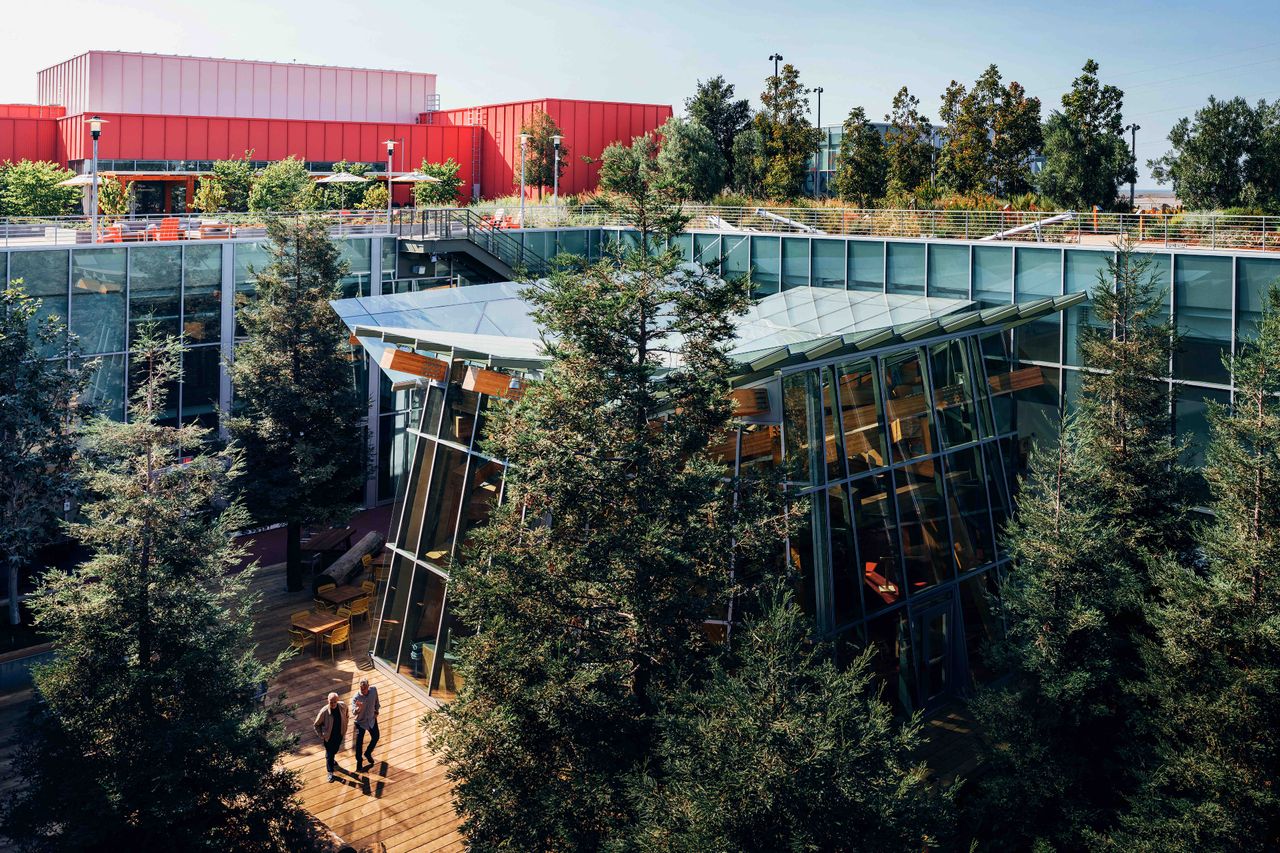 Menlo Park Facebook office Frank Gehry