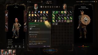 Buying weapons from a merchant in Baldur's Gate 3