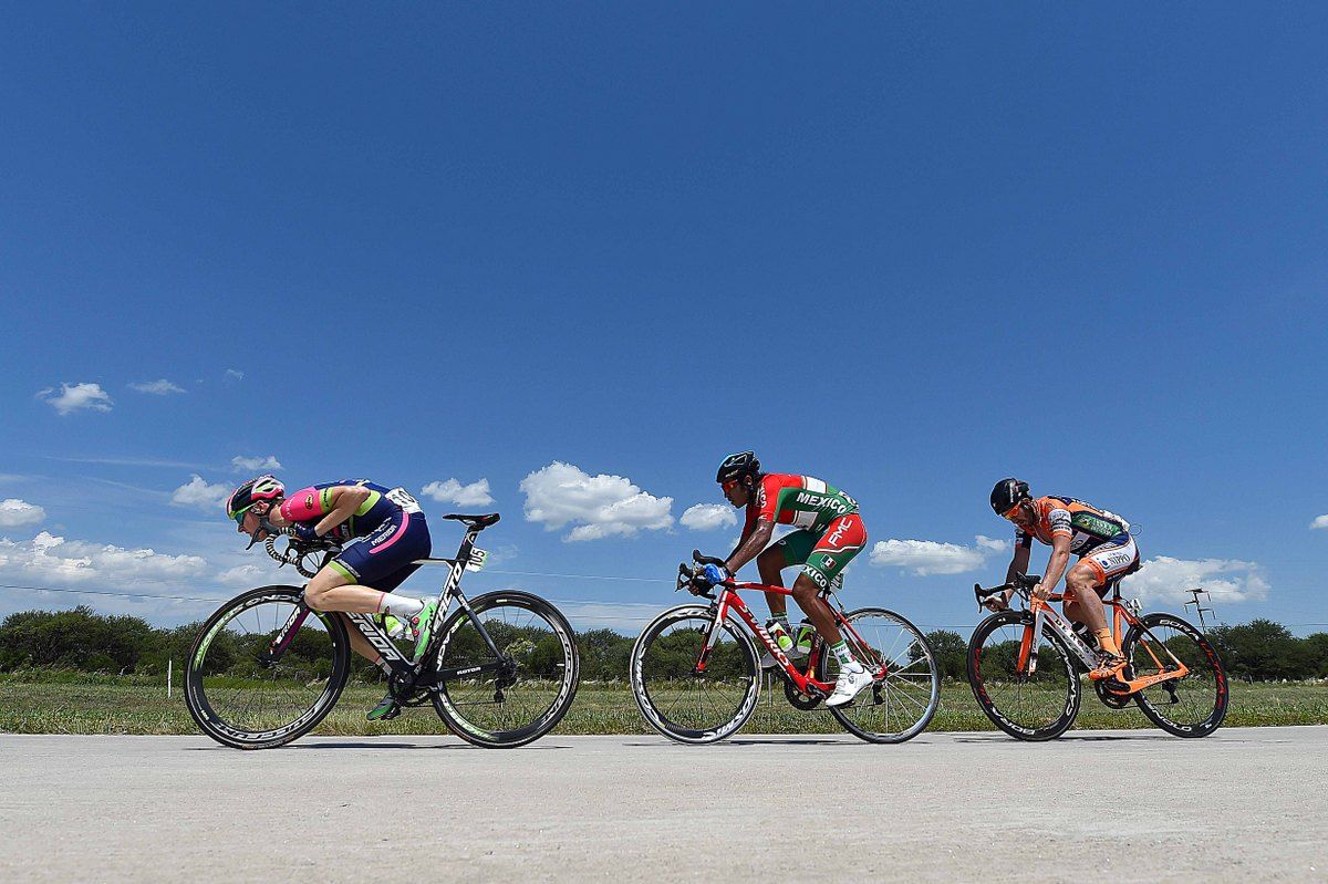 Ilia Koshevoy leads the breakaway