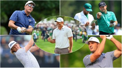 Five LIV Golfers pictured in a montage