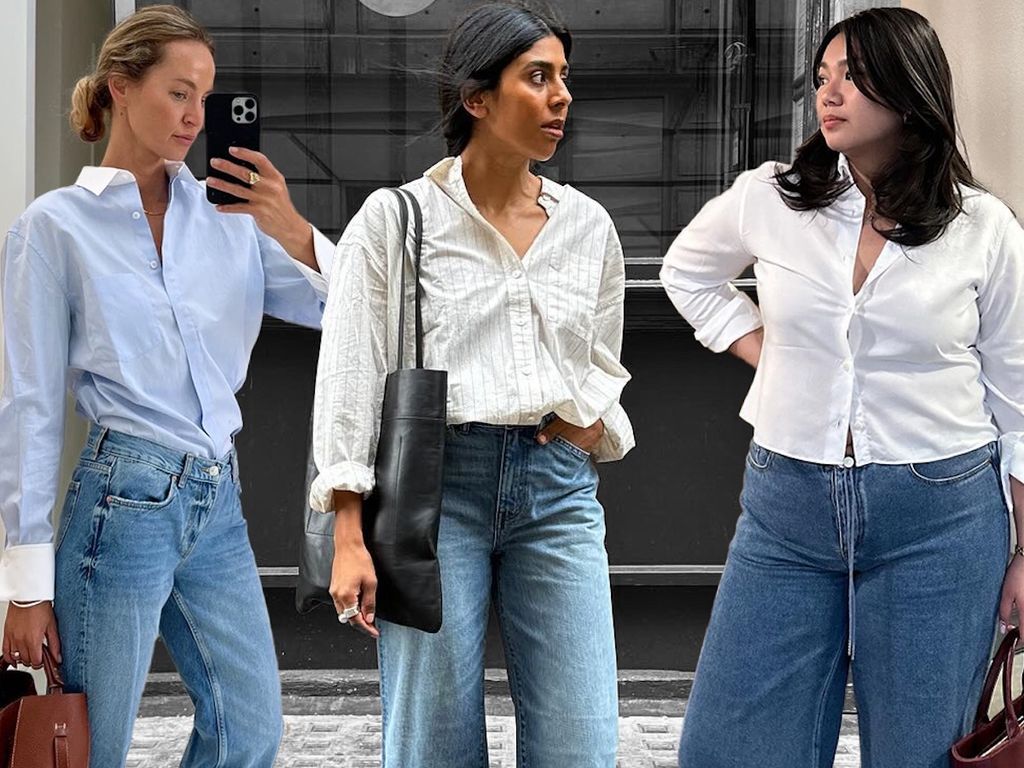 7 Effortless Outfit Ideas With Jeans and Button-Down Shirts to Try Now ...