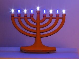 This LED menorah means you won't be buying candles this Hanukkah.