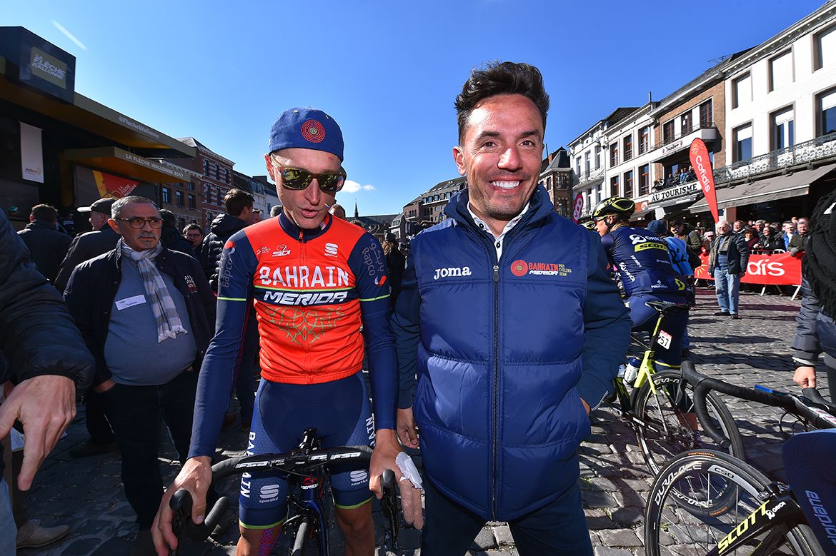 Former Fl&egrave;che Wallonne winner Joaqu&iacute;m Rodr&iacute;guez at the start