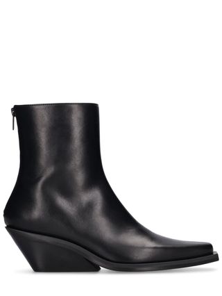 55mm Rumi Leather Cowboy Ankle Boots - Ann Demeulemeester - Women | Luisaviaroma