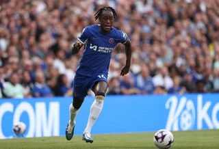 Trevoh Chalobah of Chelsea controls the ball during the Premier League match between Chelsea FC and AFC Bournemouth at Stamford Bridge on May 19, 2024 in London, England. (Photo by Ryan Pierse/Getty Images)