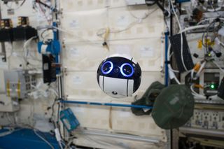 The Japan Aerospace Exploration Agency's JEM Internal Ball Camera, called Int-Ball, can record video in space while remote controlled from the ground.