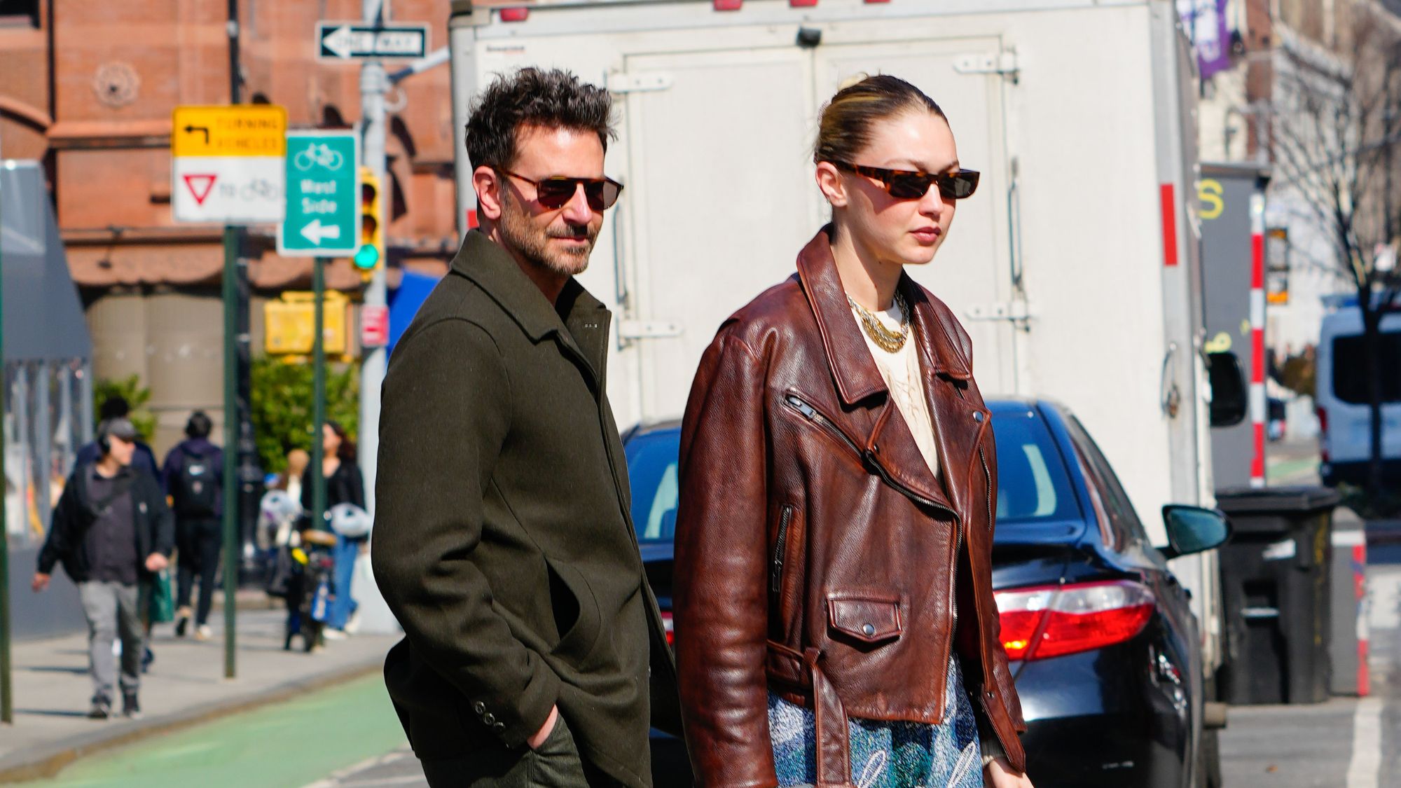 Bradley Cooper and Gigi Hadid in New York City