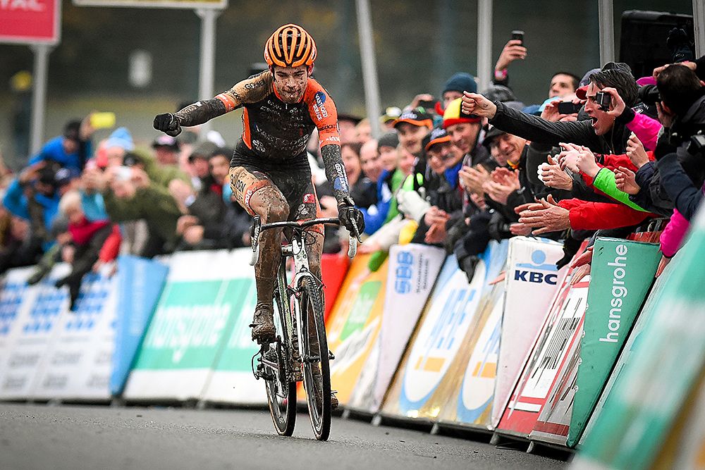 Wout Van Aert (Vastgoedservice-Golden Palace) wins Superprestige Francorchamps