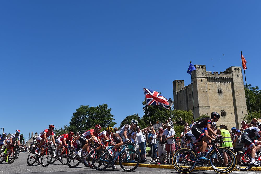 The peloton heads off for stage 7 of the Tour de France