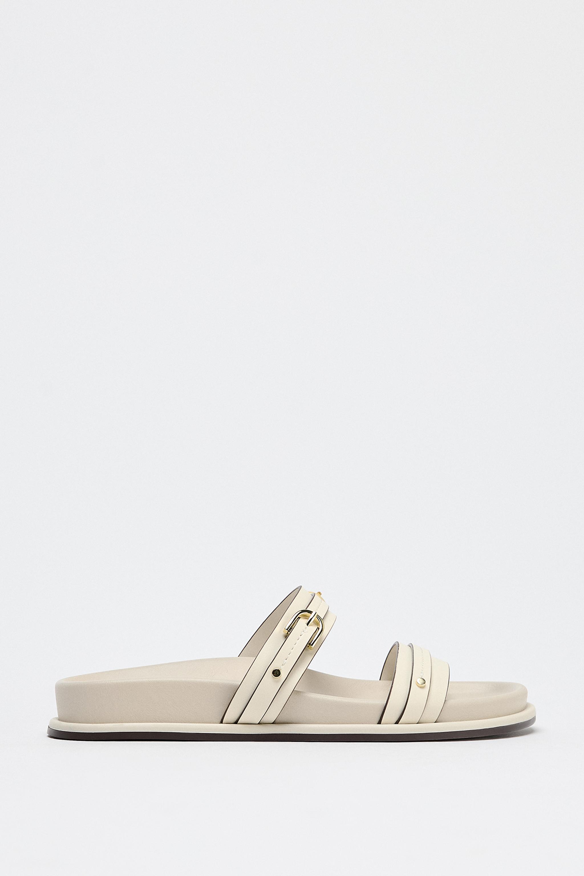 Flat Buckled Sandals