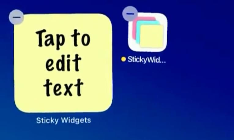 Sticky Widgets