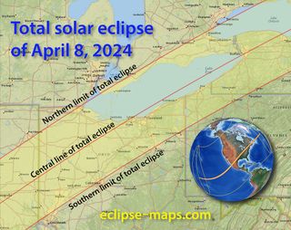 Total Solar Eclipse of 2024: Here Are Maps of the 'Path of Totality ...