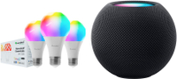 HomePod mini + Nanoleaf smart bulb 3-pack | $10 off