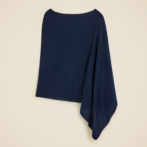 Cashmere-Wool Blend Poncho