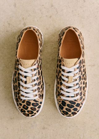 Maël Trainers - Leopard - Bovine Leather - Sézane