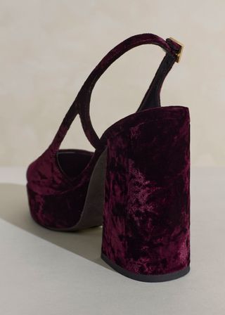 Crushed Velvet Platform