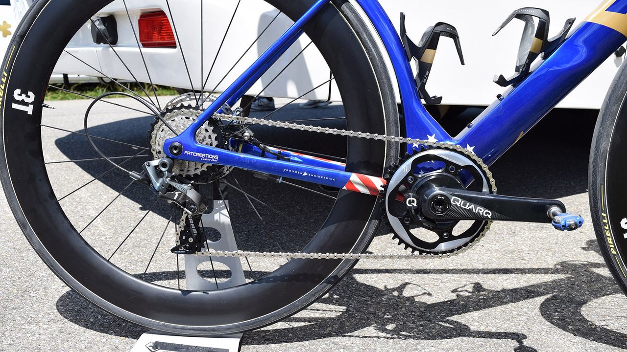 The race bikes have become known for their unusual 1X drivetrain and disc brake only option
