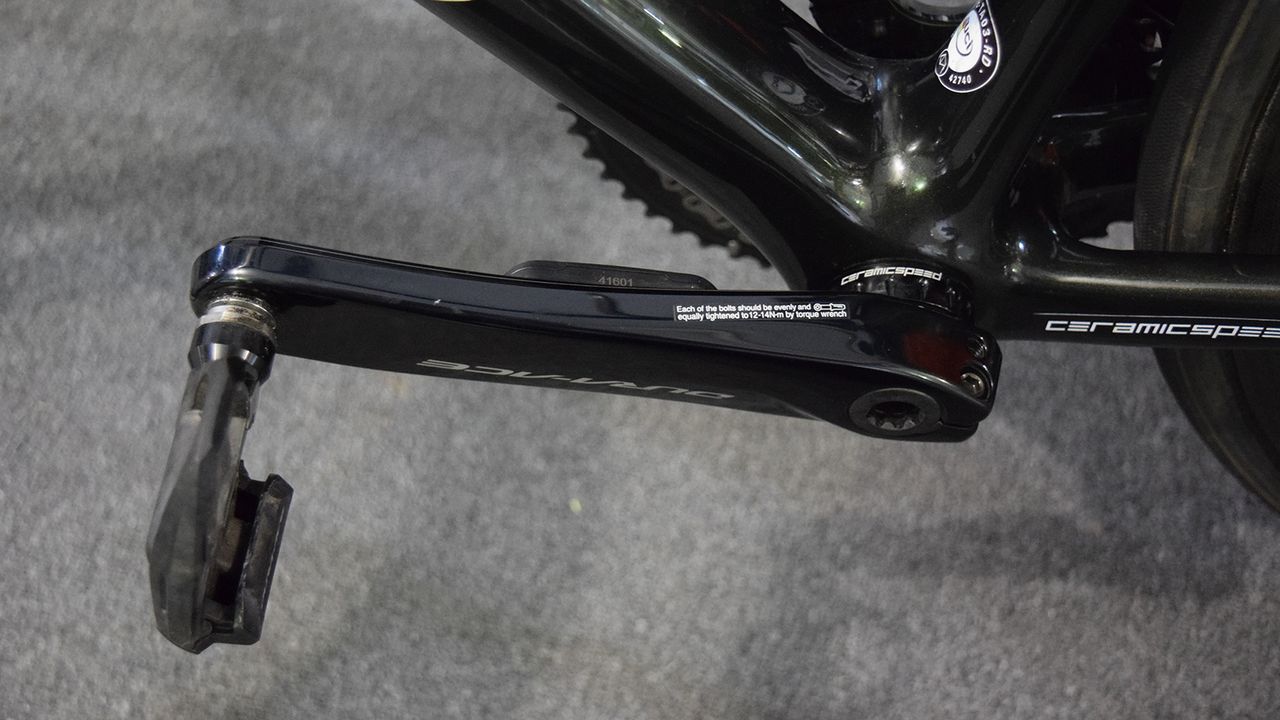 A look at the non-drive side power meter crank