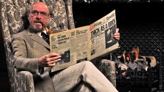 Ian Anderson with Jethro tull’s Thick As A Brick album