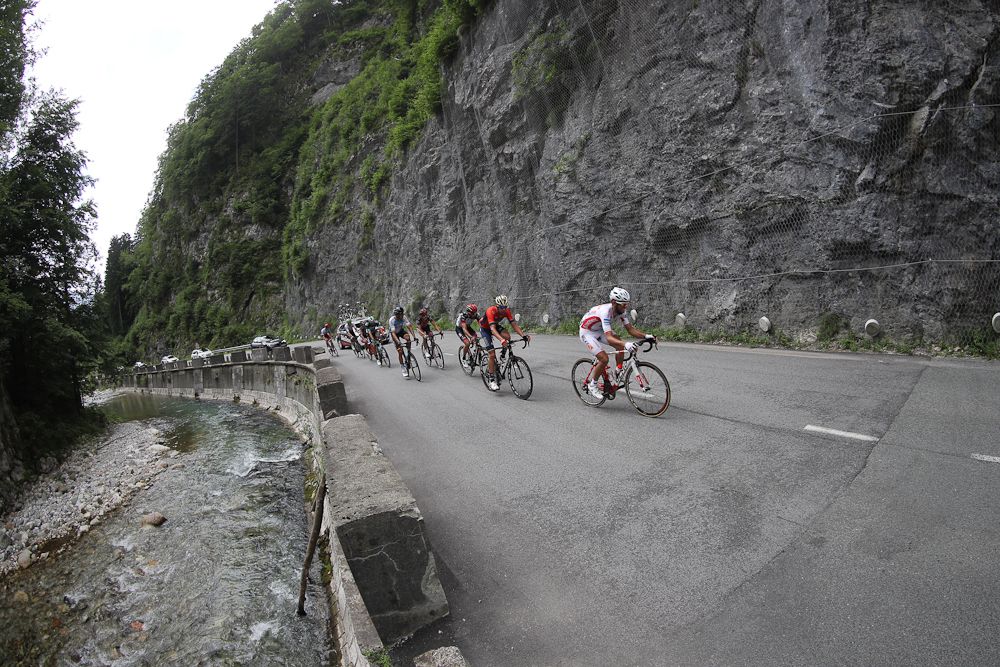 Scenery along the route of stage 4 at Tour de Slovenie