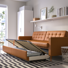 IKEA LANDSKRONA sofa bed in modern living room.