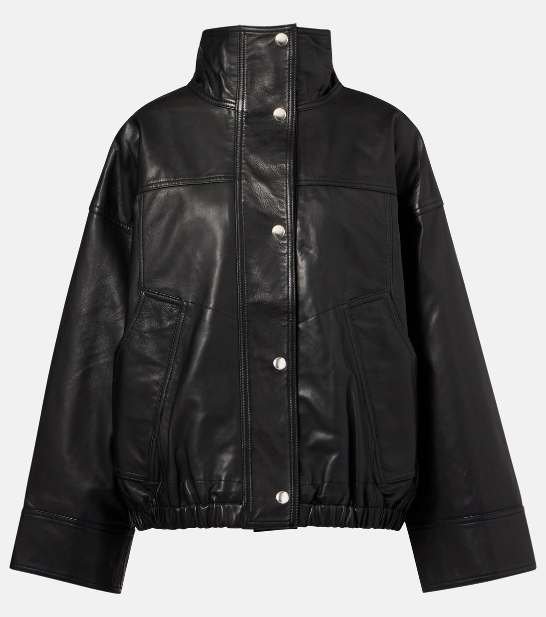 Leather Bomber Jacket