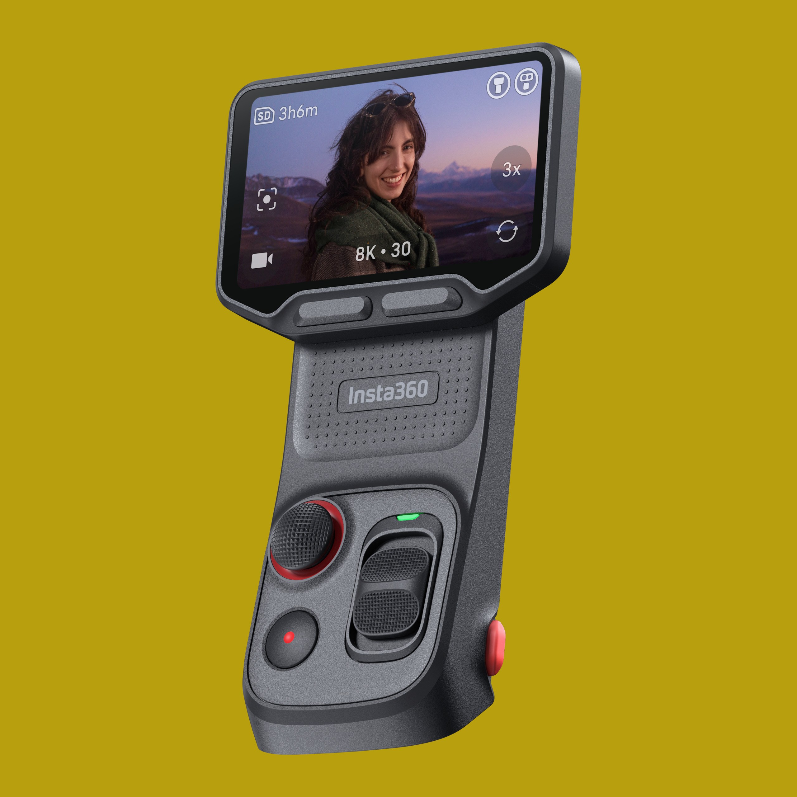 The Luna Ultra features a detachable 2" OLED screen