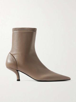 The Heeled Sock Leather Ankle Boots