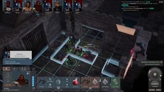 Characters have a range of options in combat