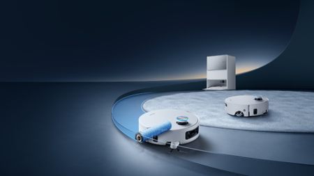 Dreame machines on blue background