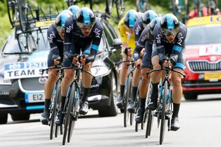 Team Sky lost the team time trial on the final climb