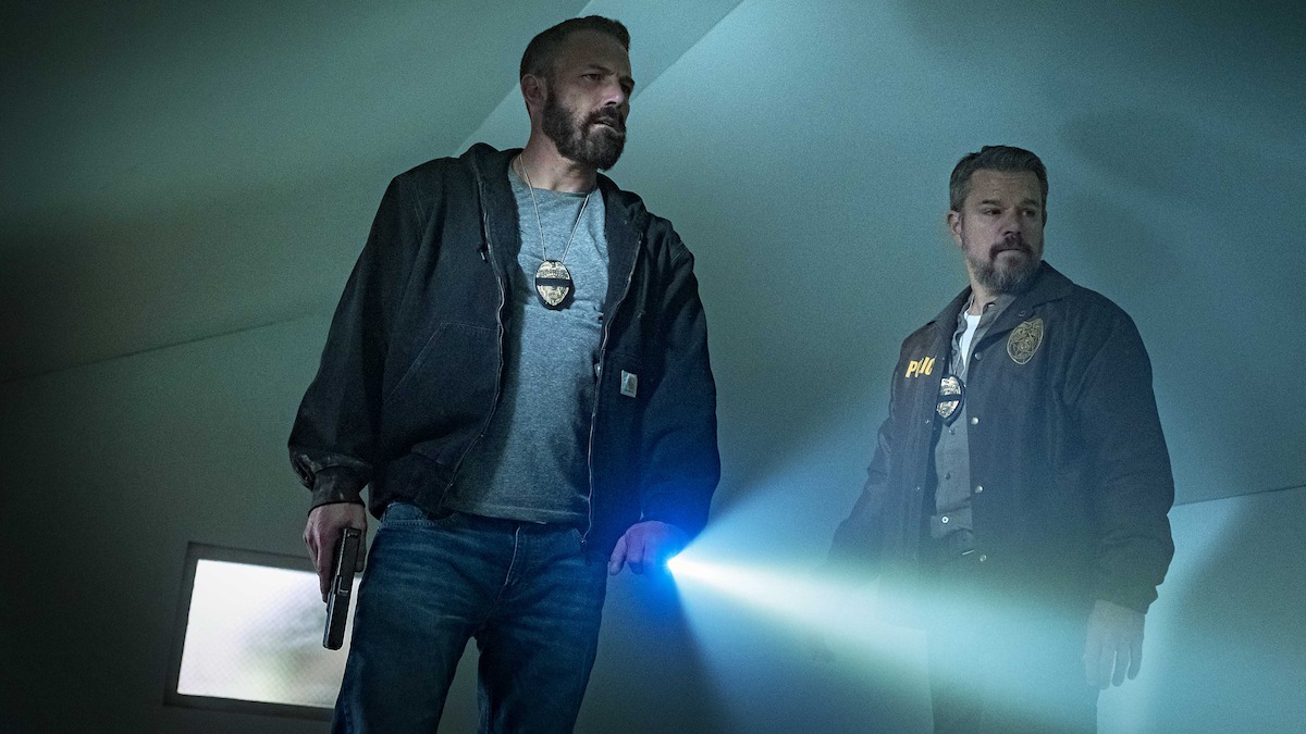 (L-R) Ben Affleck and Matt Damon in &quot;The Rip&quot; (2026).