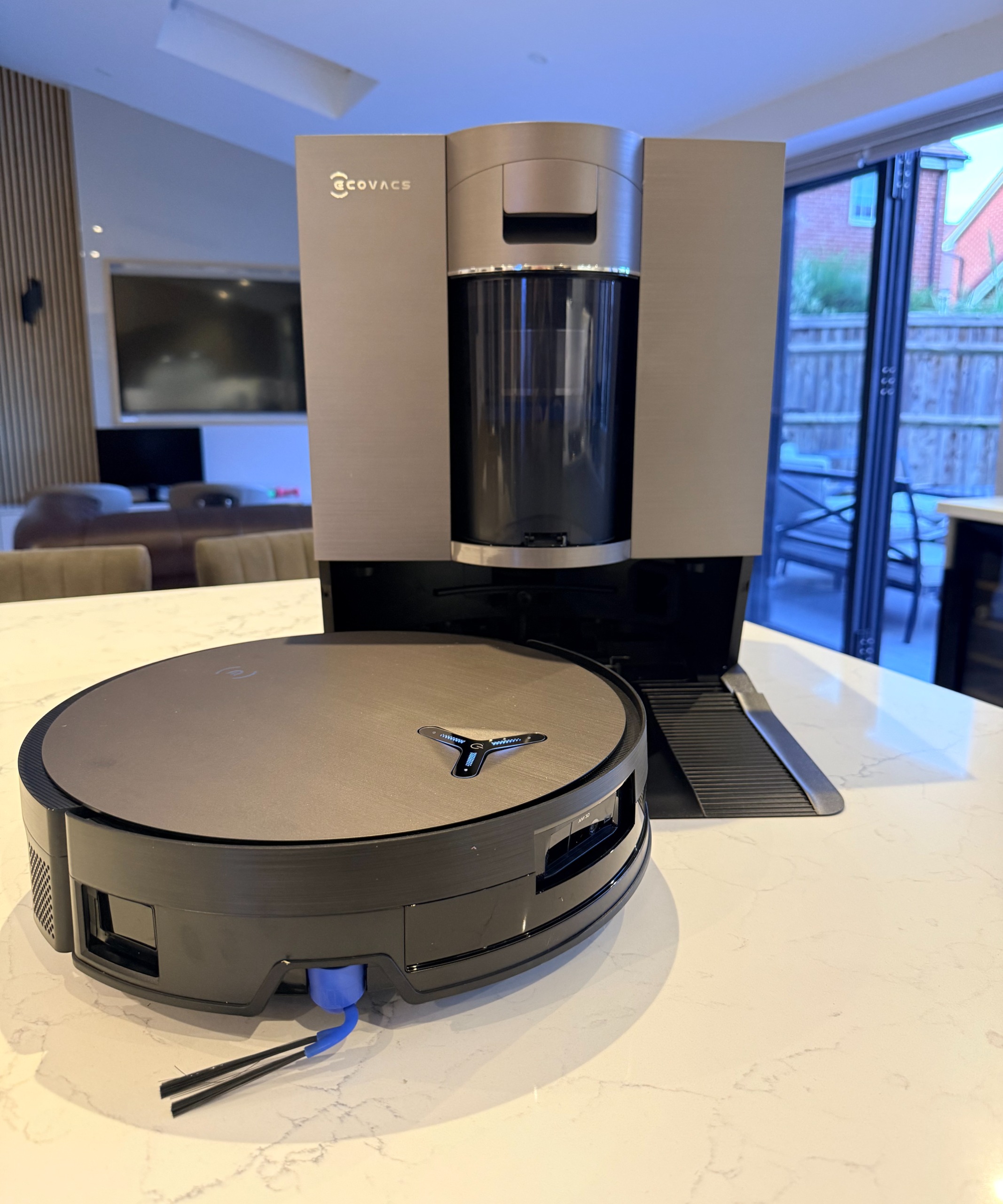 ECOVACS DEEBOT X11 OmniCyclone robot vacuum and self-emptying station
