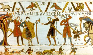 William of Normandy depicted in the Bayeaux Tapestry