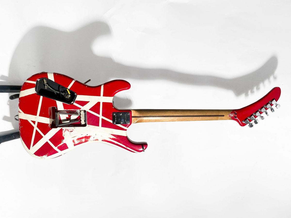A hand-built 1984 Kramer used onstage by Eddie Van Halen