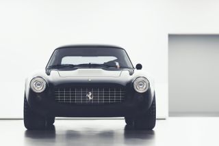 Competizione Ventidue restomod concept car, front view in white space