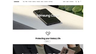 Samsung Care+ Home Page