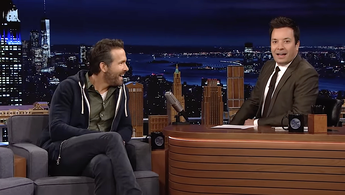 Ryan Reynolds and Will Ferrell swap late-night shows, promote movies ...