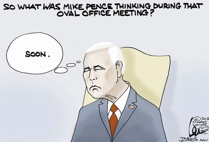 U.S. Mike Pence oval office meeting white house thoughts