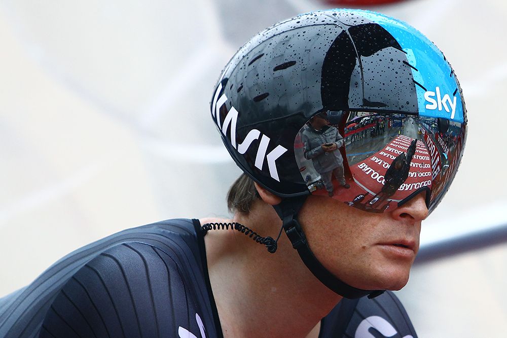 Vasil Kiryienka (Team Sky) in the start house