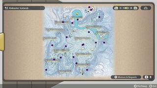 maps of the wisps found in Pokemon Legends: Arceus
