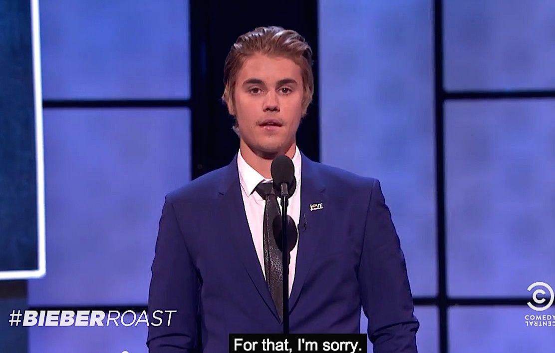 Justin Bieber regrets