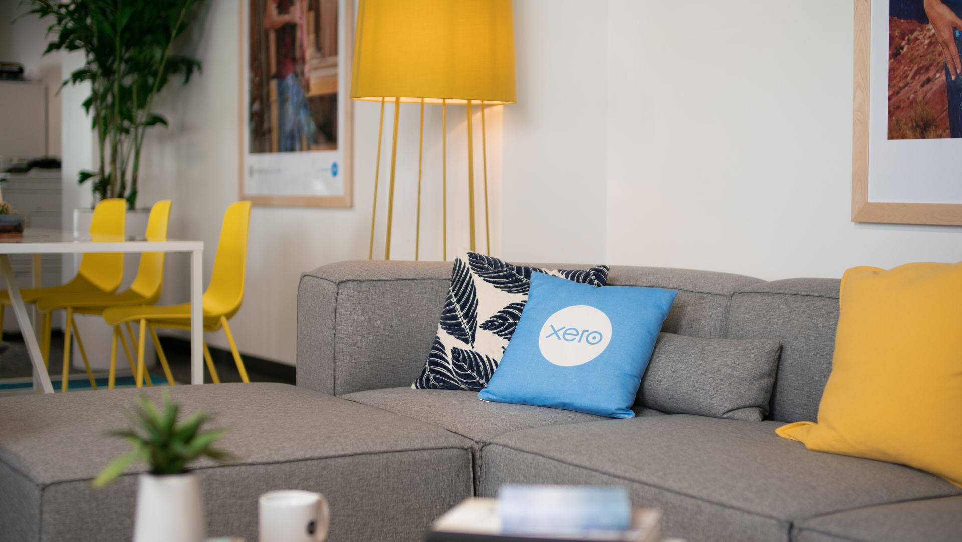 Xero logo in office