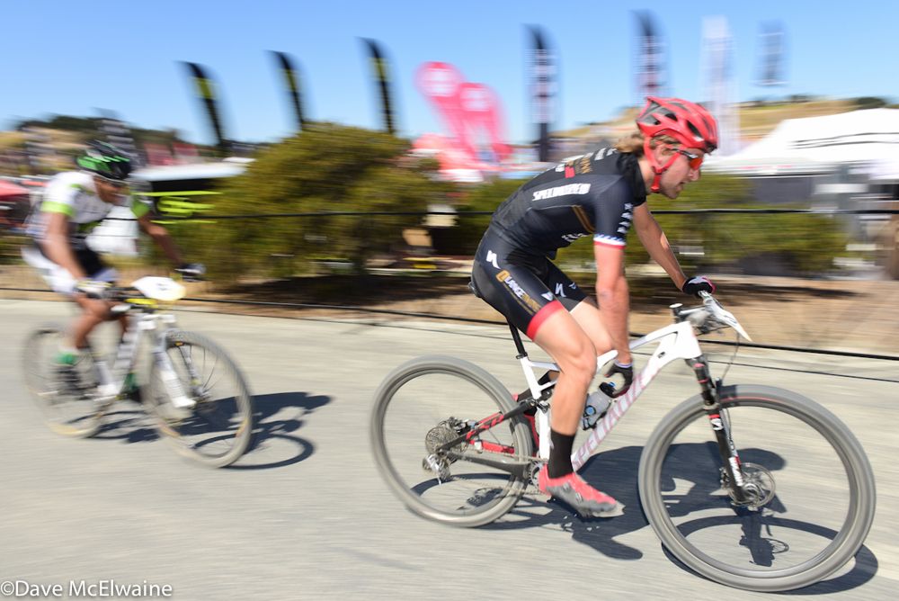 Cody Kaiser (Specialized Lange Twins) riding with one lap to go