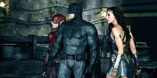 Flash, Batman and Wonder Woman in Justice League