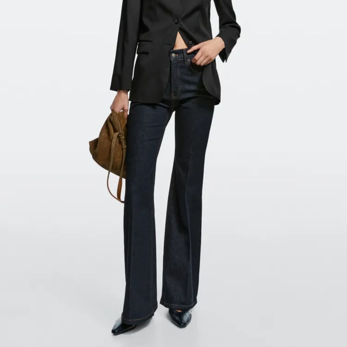 Massimo Dutti, High-Waist Skinny Flare Jeans