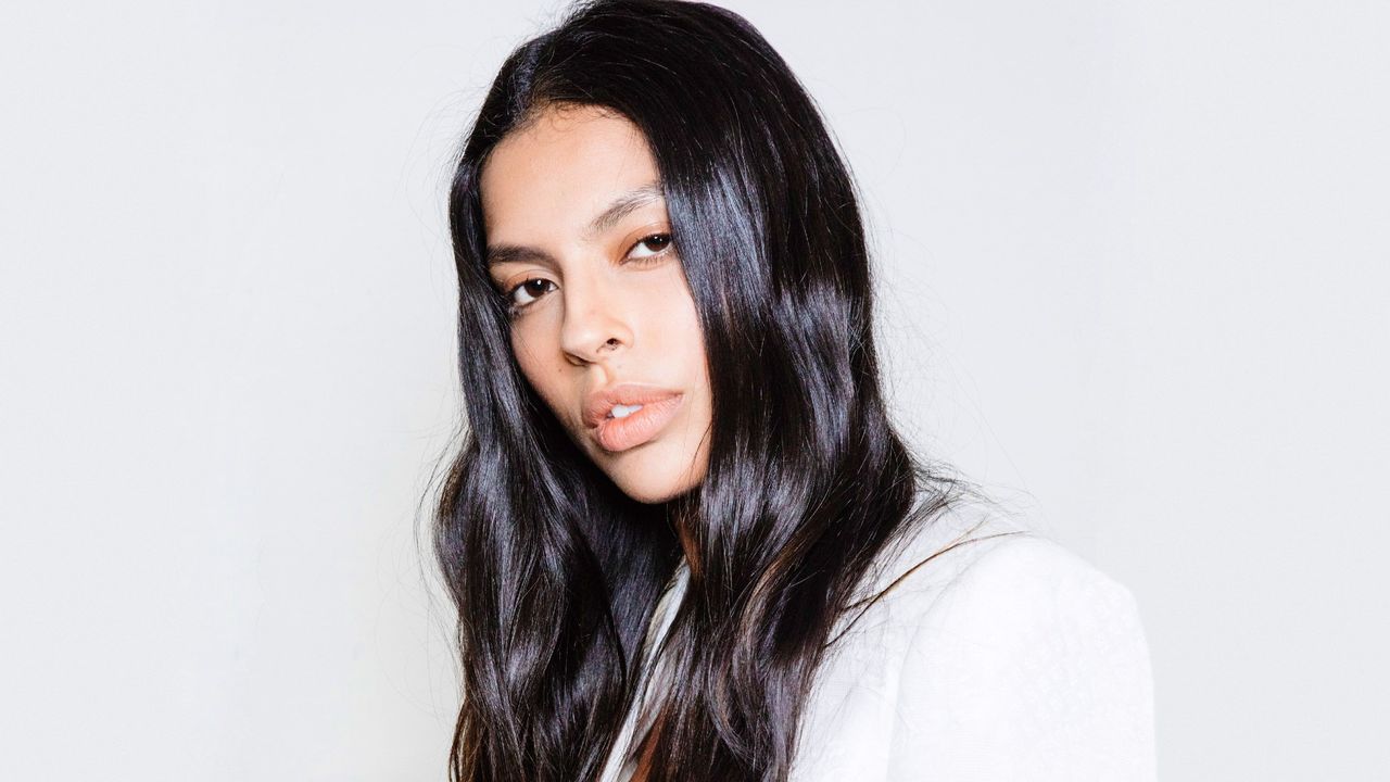 woman with shiny and healthy long hair